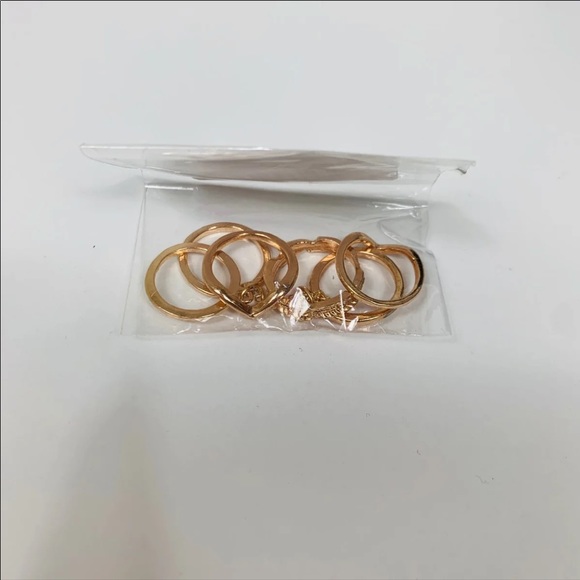 6 Piece Stackable Midi Ring Set - Picture 6 of 6